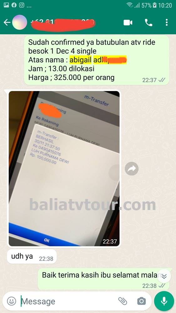 bukti-transfer-atv-05a Main ATV di Bali Promo Khusus WNI 2026 | Bali ATV Tour 4